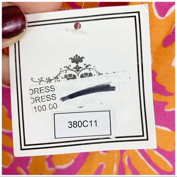 Barbara Gerwit Preppy Pink/Orange Cotton Tunic Cover-Up XS NWT - Picture 11 of 14